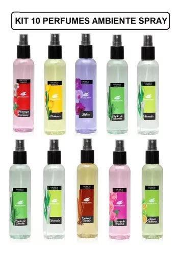 Kit Perfumes Ambiente Spray Cheirinho Casa Carro Ml