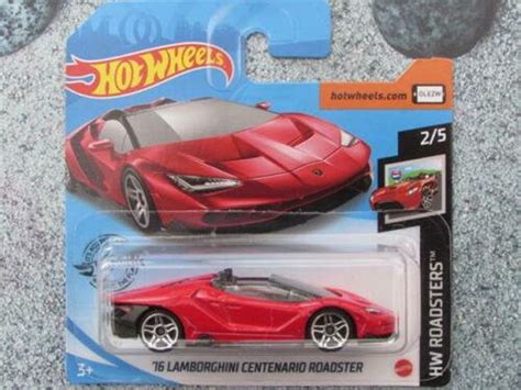Hot Wheels Lamborghini Centenario Roadster Red HW Roadsters Perfect Birthday Gift Miniature