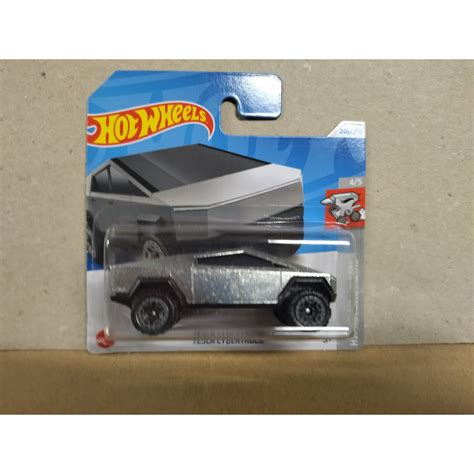 TESLA CYBERTRUCK SILVER 4 5 ROLLING METAL 1 64 HOT WHEELS BCN STOCK CARS