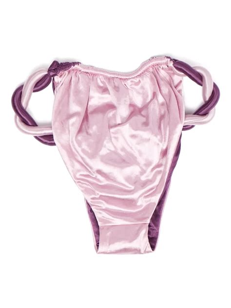 Isa Boulder Chunky Rope Reversible Bikini Bottoms In Pink ModeSens