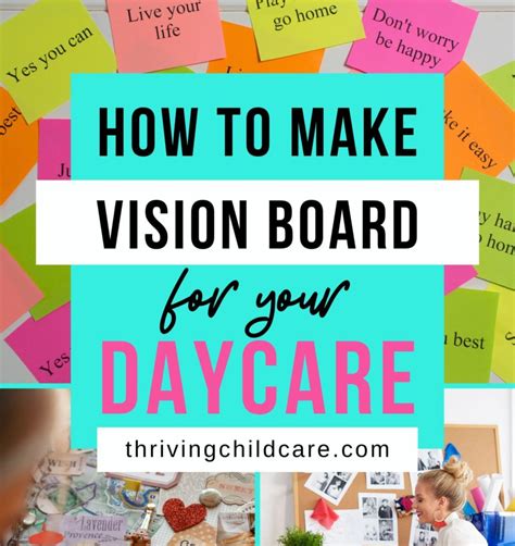 How To Create A Vision Board For Your Home Daycare Thriving Childcare