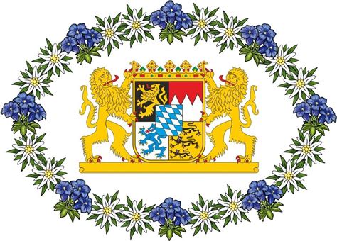 Etaia X Cm Oval Auto Aufkleber Bayern Wappen Edelweiss Edelwei