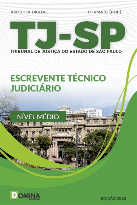 Apostila Concurso TJ SP 2023 Escrevente Técnico Judiciário Descubra as