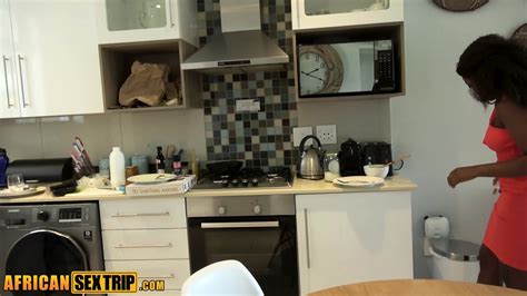 African Sex Trip Real Black Housewife Ass Eaten And Pussy Railed In Kitchen