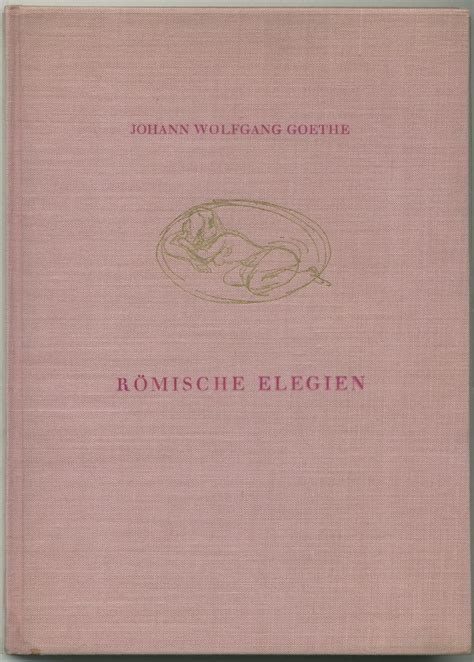 Roemische Elegien Mit Von Goethe Johann ZVAB