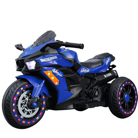 Ride On Toy 3 Wheel Motorcycle Trike For Kids By Rockin Rollers