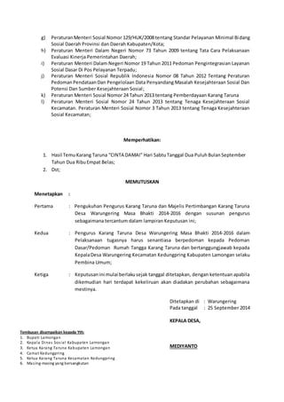 Sk Karang Taruna Cinta Damai Desa Warungering Pdf