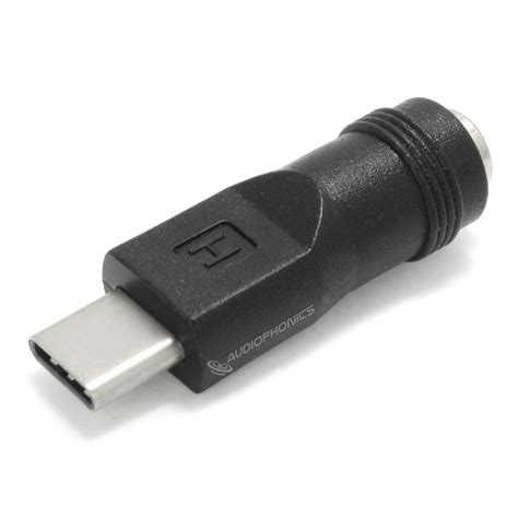 Female Jack Dc 55 21mm To Male Usb C Adapter Audiophonics