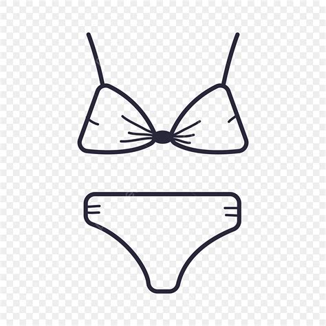 Bikini Blanco Png Dibujos Animados Ilustraci N Vector Png Y Vector