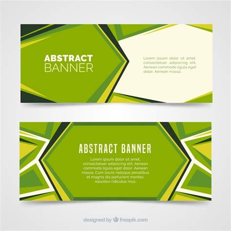 Diseño de banners abstractos modernos Vector Gratis