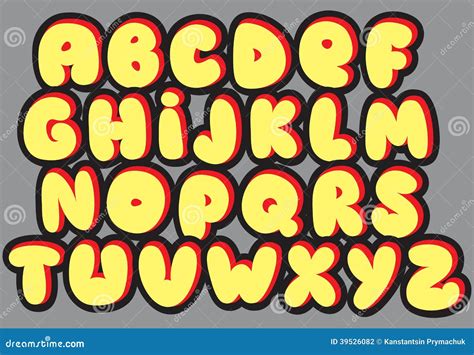 Alfabeto Com Letras Diferentes Para Copiar - Letras Diferentes Do Alfabeto Da Fonte Dos Grafittis. Vetor Ilustração ...