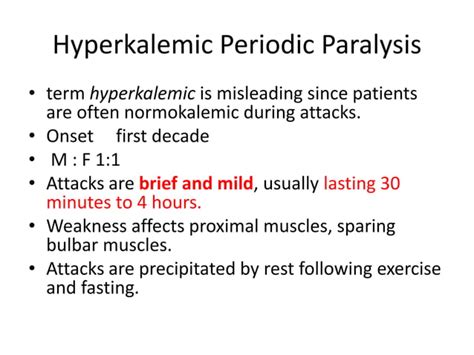 Hypokalemic Periodic Paralysis PPT