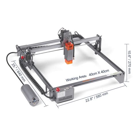 VEVOR Máquina de Grabado Láser 10 W Grabadora Láser 64x58x27 cm Área de