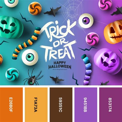32 Halloween Color Palettes For Spooky Designs Halloween Color