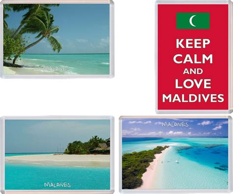 Maldives Pack Jumbo Fridge Magnet Souvenir Gift Present Baked