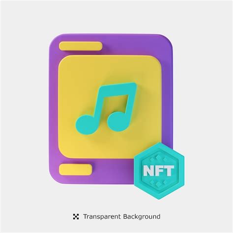 Premium Psd Nft Music 3d Icon Illustration