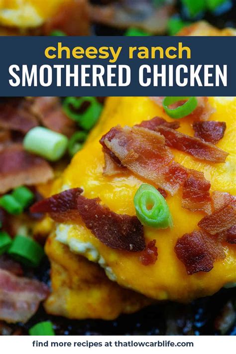 Cheesy Bacon Ranch Chicken Recipe That Low Carb Life