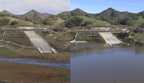 Dramatic rise of Lopez Lake water level shows impact of recent rainfall ...