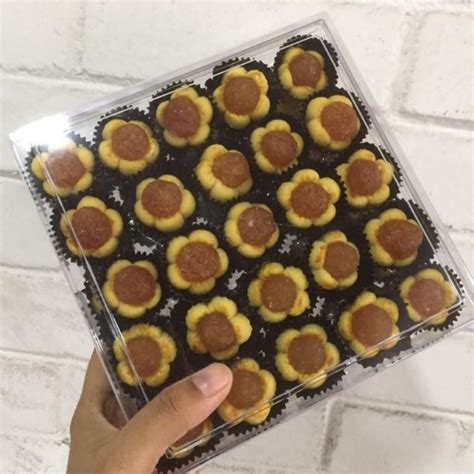 Kuih Tart Bunga Nenas Nanas Tart Cube Nenas Homemade Biskut Raya