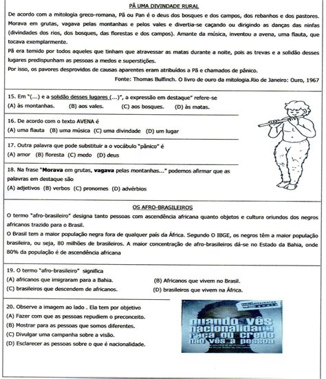 Atividades De Português 5 Ano Interpretação De Texto Com Respostas