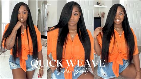 How To Side Part Quick Weave Very Detailed Beginner Friendly Gorgeous