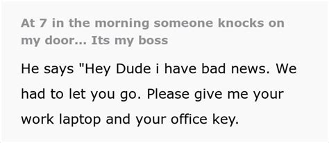 Boss Goes Over To Employee’s House In The Early Morning, Unexpectedly Claims They’re Sacked in ...