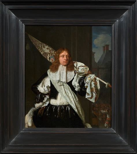 Portret Van Een Vaandeldrager Van De Leidse Schutterij Museum De Lakenhal