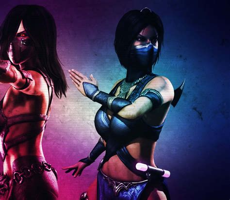 Download Kitana, the fierce warrior in Mortal Kombat Wallpaper