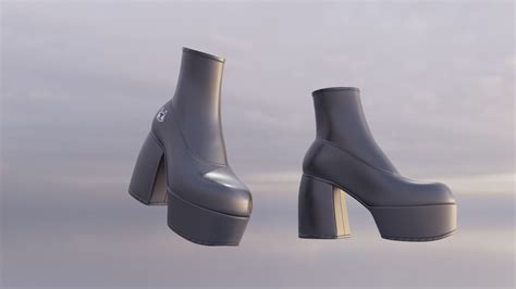 Naked Wolfe Boots D Model Rigged Cgtrader