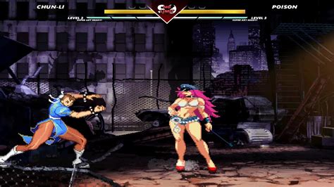 Chun Li Vs Poison Mugen High Level Insane Epic Fight Youtube