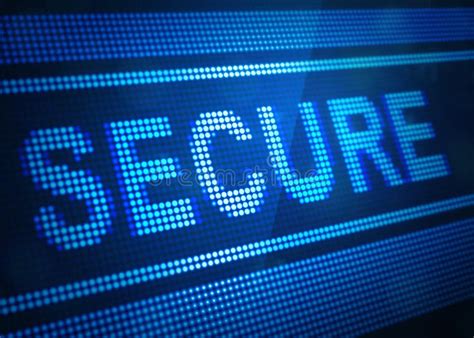 secure digital screen  illustration stock illustration illustration