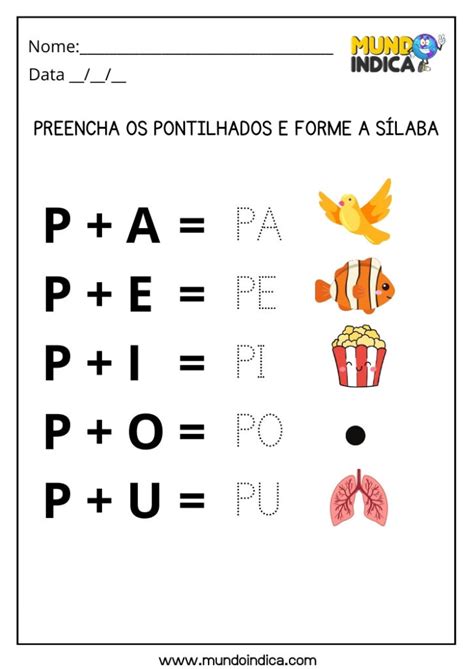 26 Atividades de Alfabetização para Autismo para imprimir