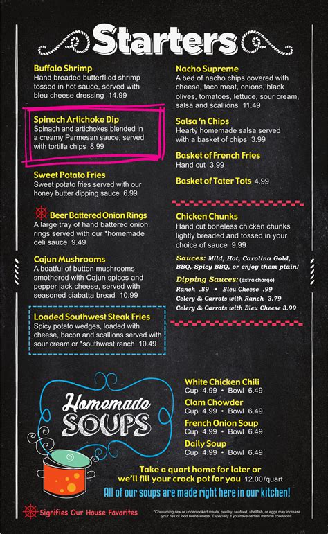 Menu Chowders N Moor Waterville Ohio