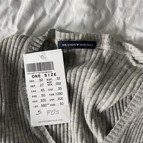 NWT Brandy Melville Milena Wool Grey Sweater Bought Depop