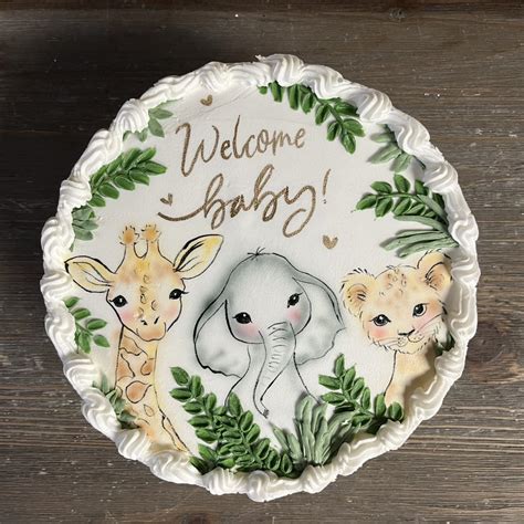 Zoo Themed Baby Shower And First Bill Rhodes Bakery