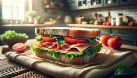 Premium Photo | A sandwich in the kitchen