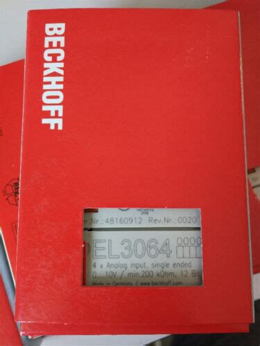 EL3064 One Beckhoff EL3064 PLC Module EL 3064 New In Box 1PC EL3064