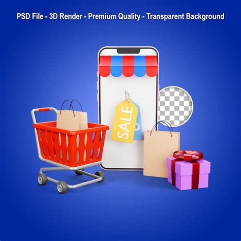 Online Shopping 3d PSD 13 000 High Quality Free PSD Templates For