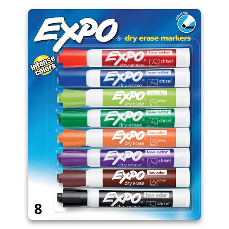 Buy Expo Low Odor Dry Erase Markers Chisel Tip Assorted Colors 8