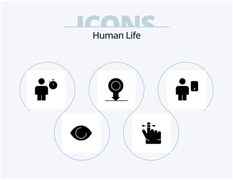 Human Glyph Icon Pack 5 Icon Design Device Avatar Body Sex Human