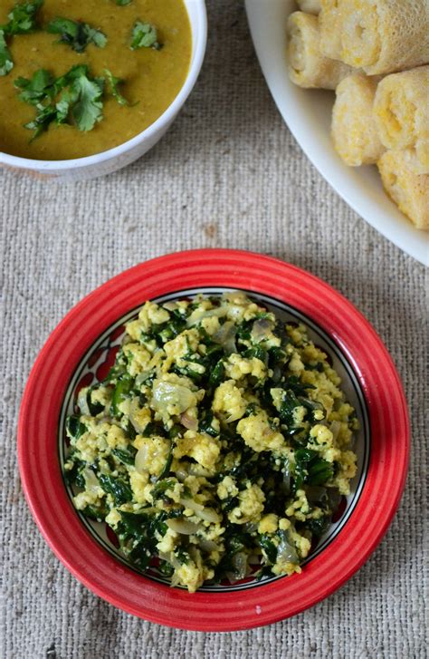 Ayib Be Gomen Ethiopian Spinach And Cottage Cheese Stir Fry