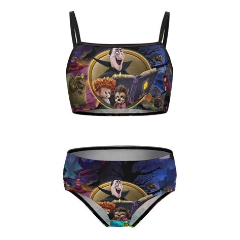 Hotel Transylvania Girls Bikini Swimsuits Two Piece Beach Bathing Suit Swimwear 7 9Y 120cm