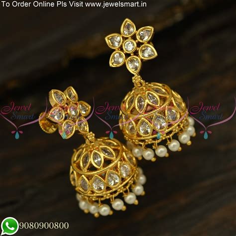 South Indian Jewellery Jhumkas In Gold Atelier Yuwa Ciao Jp