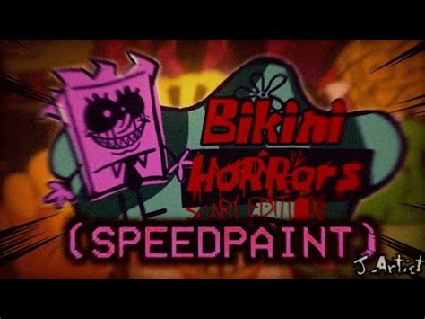 FNF Bikini Horrors SPEEDPAINT SCARY EDITION YouTube