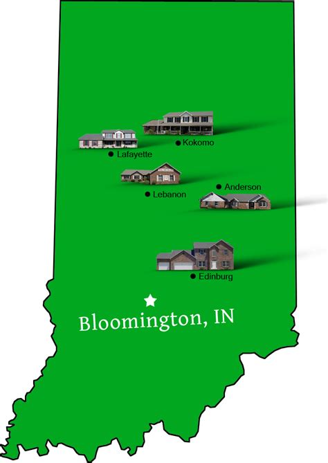 Bloomington_map | Hallmark Homes - Indiana's Leading "On Your Lot" Custom Builder!