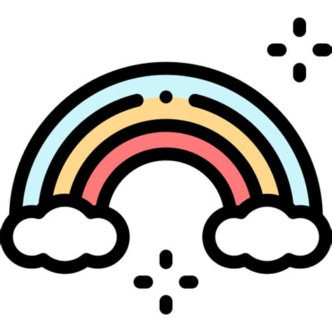 Arco Iris Iconos Gratis De Clima