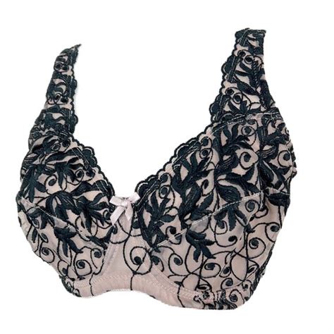 Amoureuse Intimates Sleepwear Amouruse Bra Women C Nude Black Lace Sexy Lingerie Wired