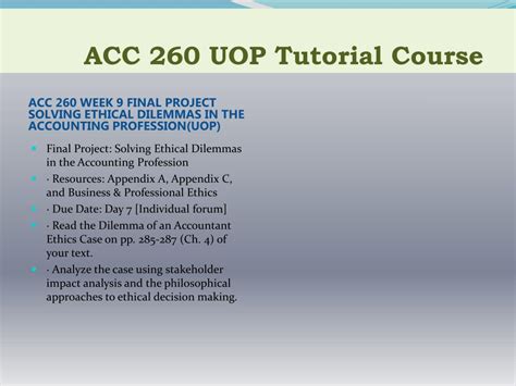 Ppt Acc Uop Tutorial Uoptutorial Powerpoint Presentation Free