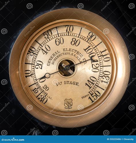 General Electric Gauge At Georgetown Steam Plant Editorial Photo
