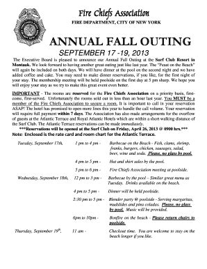 Fillable Online Nycfirechiefs Fire Chiefs Association ANNUAL FALL